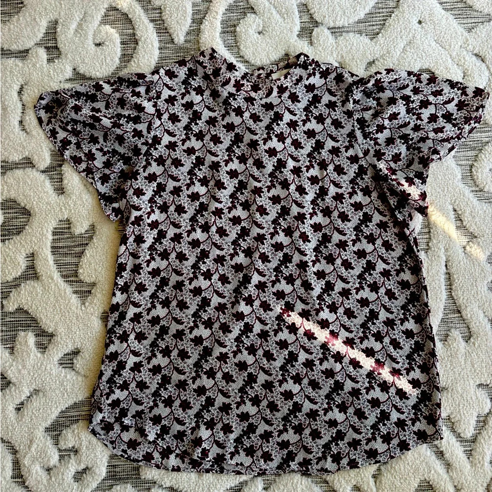 Loft Patterned Blouse Sz S